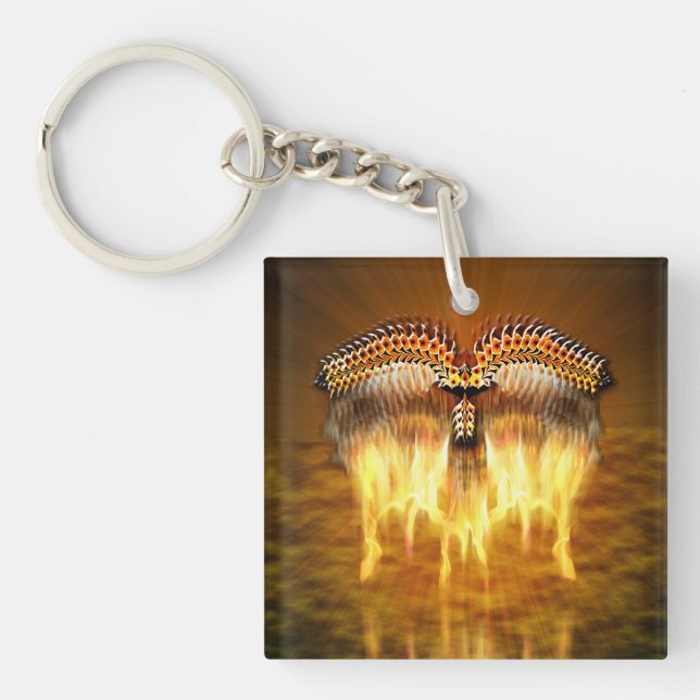 Bird in Flight Keychain (Front)