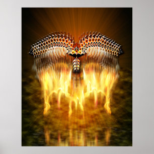 Bird in Flight Poster