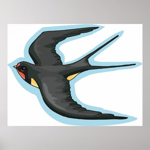 Bird In Flight Poster