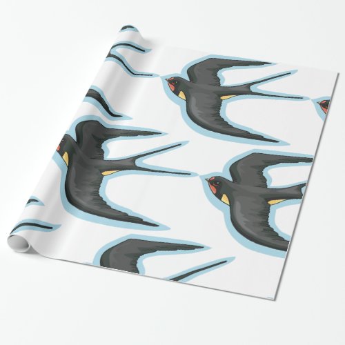 Bird In Flight Wrapping Paper