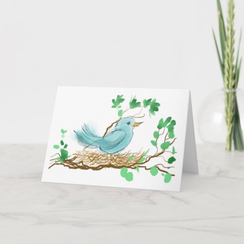 Bird in Nest Card
