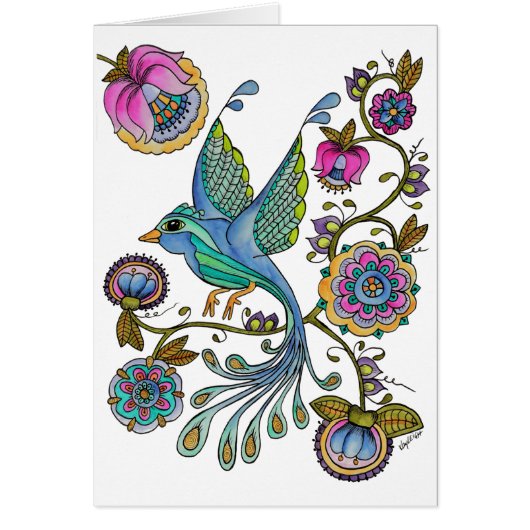 Bird in Paradise Cards (Front)