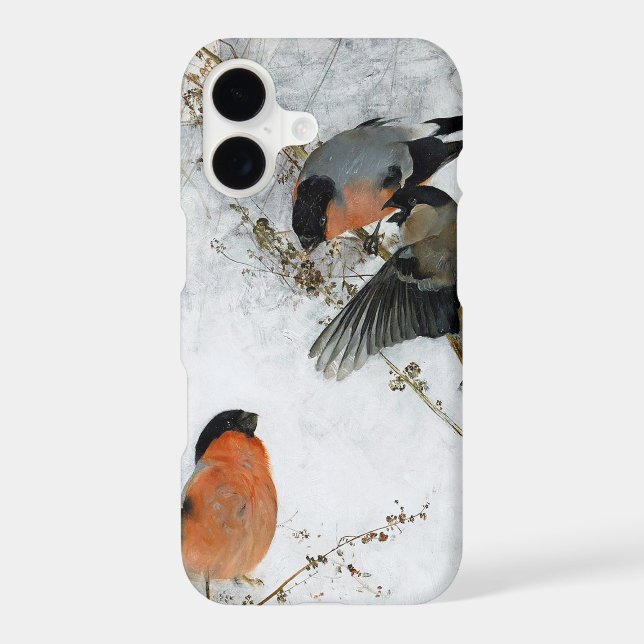 Bird in Snow, Bruno Liljefors Case-Mate iPhone Case (Back)