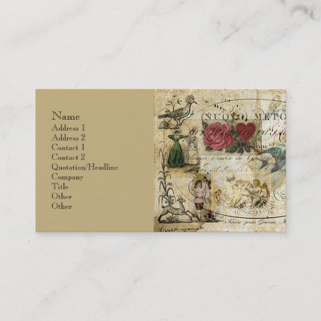 Bird in the Hand Business Card (Front)