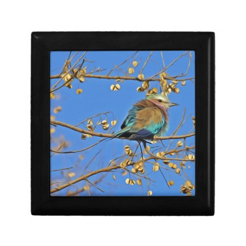 Bird in Tree and Blue Sky Gift Box