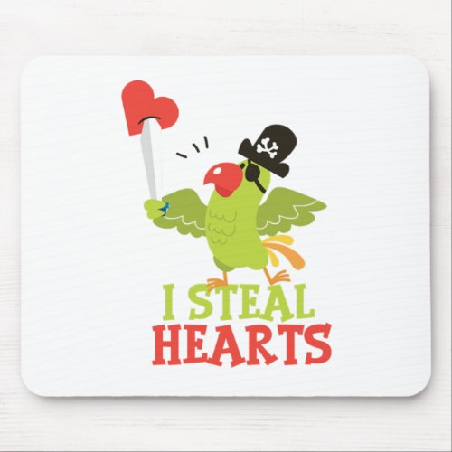 Bird Keeper Cockatoo Parrot Lover Valentines Day I Mouse Pad