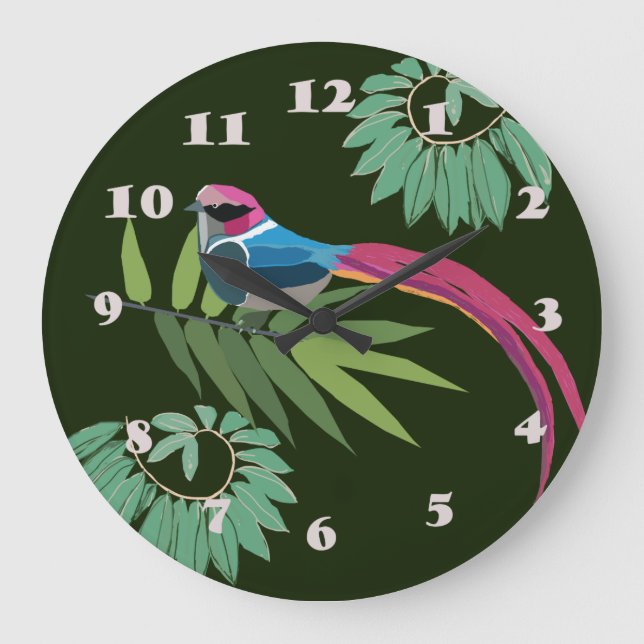 Bird Large Clock (Front)