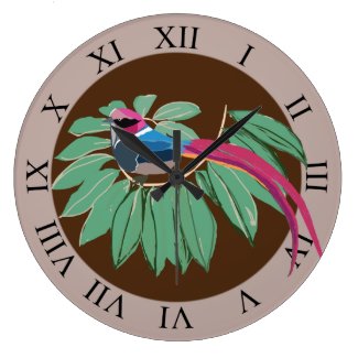 Bird Large Clock