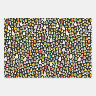 Bird Loafs (black) Wrapping Paper Sheets