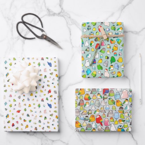 Bird Loafs Variety Wrapping Paper Sheets