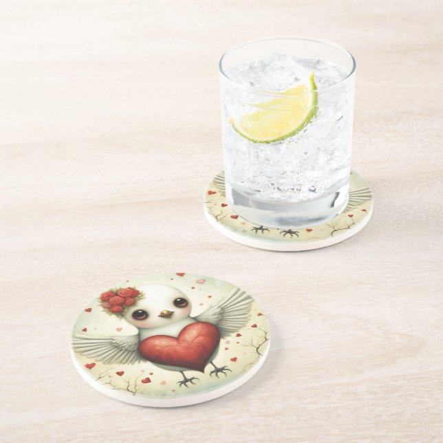 Bird Love 2 Coaster (Side)