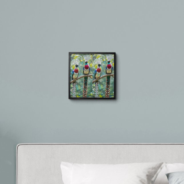 Bird love tree  peel and stick photo tile (Bedroom)