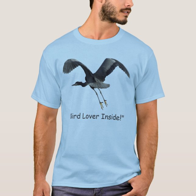 "Bird Lover Inside!" T-shirts (Front)