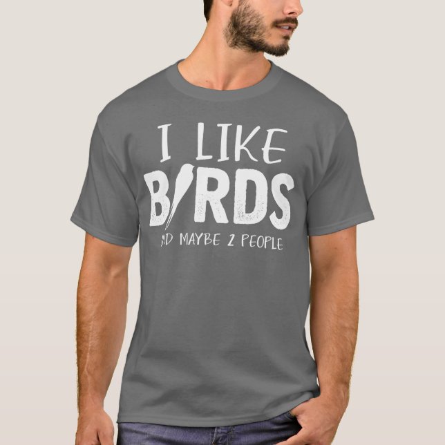 Bird Lover Joke People Budgie Parrot Hummingbird f T-Shirt (Front)