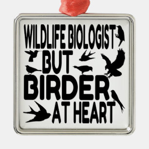 Bird Lover Wildlife Biologist Metal Ornament