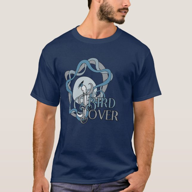 Bird lover with Indian paradise flycatcher T-Shirt (Front)