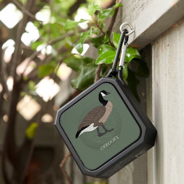 Bird Lovers Canada Geese Illustration Personalized Bluetooth Speaker (Inisitu)