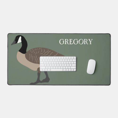 Bird Lovers Canada Geese Illustration Personalized Desk Mat