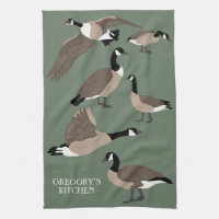 Bird Lovers Canada Geese Illustration Personalized