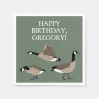 Bird Lovers Canada Geese Illustration Personalized