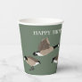 Bird Lovers Canada Geese Illustration Personalized Paper Cups