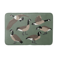 Bird Lovers Canada Geese Illustration Sage Green