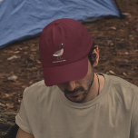 Bird Lovers Canada Goose Illustration Personalized Hat<br><div class="desc">Create a personalized accessory for bird lovers when you add your own custom message to this baseball cap. This hat features my realistic style illustration of a Canada goose in brown,  black and white. It's ready to be personalized with a name or message in white lettering.</div>