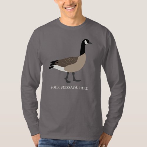 Bird Lovers Canada Goose Illustration Personalized T_Shirt