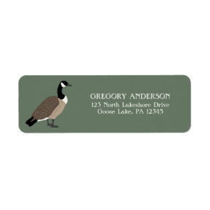Bird Lovers Canada Goose Return Address Label