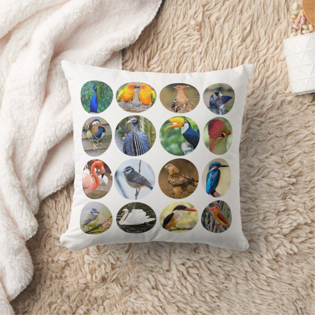Bird Lovers Pillow 16" x 16" (Blanket)