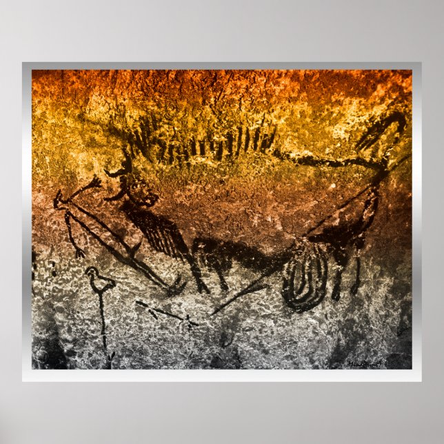 Bird-man of Lascaux Poster (Front)