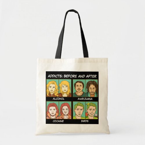 Bird meme tote bag