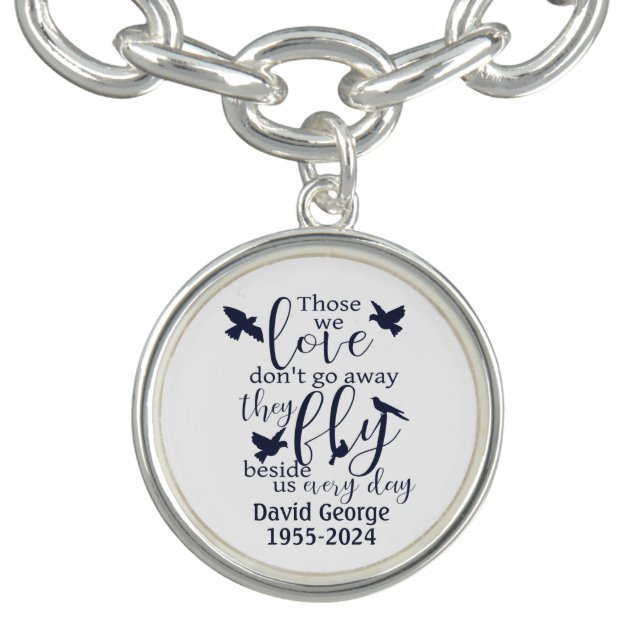 Bird Memorial Fly Beside Us Bracelet (Design)