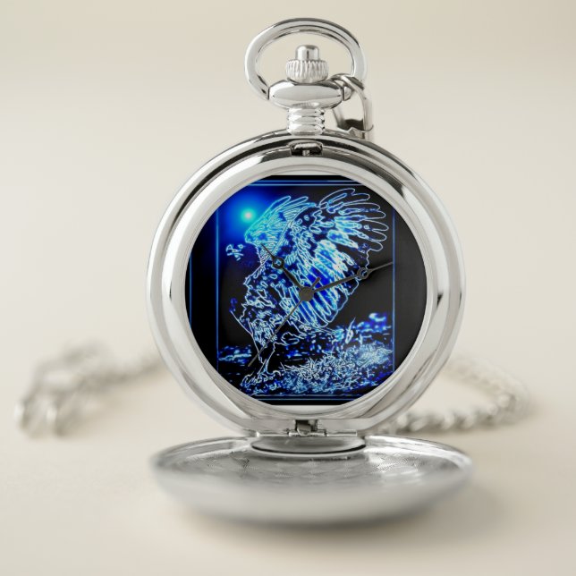 Bird Models: Magnified Eagle 01-01 Pocket Watch (Inside)