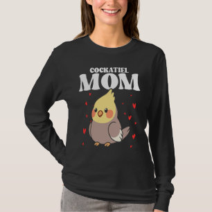Bird Mom Cockatiels Birding Bird Watching Mother B T-Shirt
