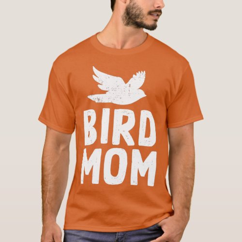 Bird Mom Design for Companion Bird Pet Owners  T_Shirt