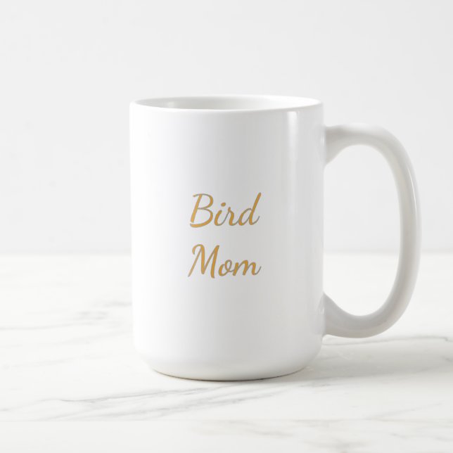 Bird Mom Mug – Warm Painterly Bird Art Gift (Right)