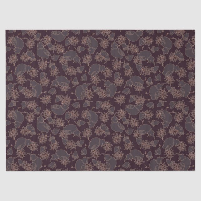 Bird motiv on dark and elegant tissue paper (Front)