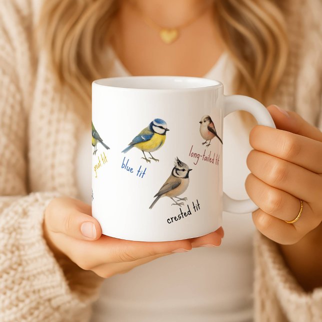 Bird Mug – Garden Birds Watercolour Coffee Cup (Creator Uploaded)