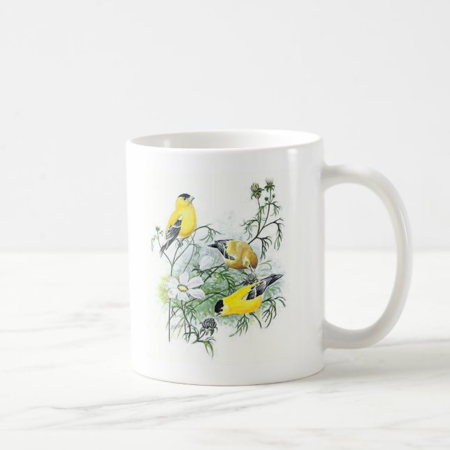 Bird Mug - Goldfinch (Right)