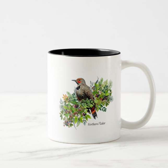 Bird Mug Northern Flicker (Right)