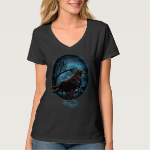 Bird nerd a raven crow moon for bird watchers T-Shirt