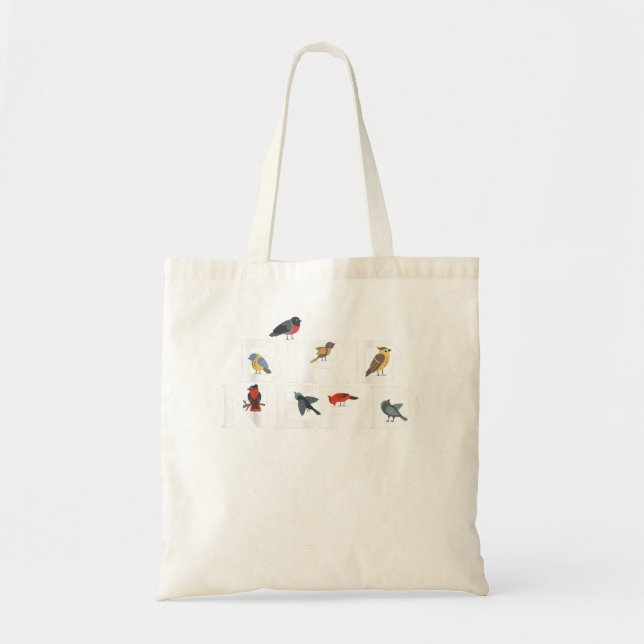 Bird Nerd Bird Enthusiast Loving Birds Tote Bag (Front)