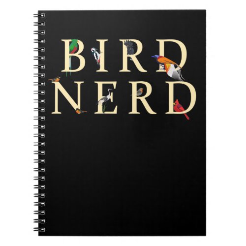 Bird Nerd Birding Birdwatching Birds Notebook