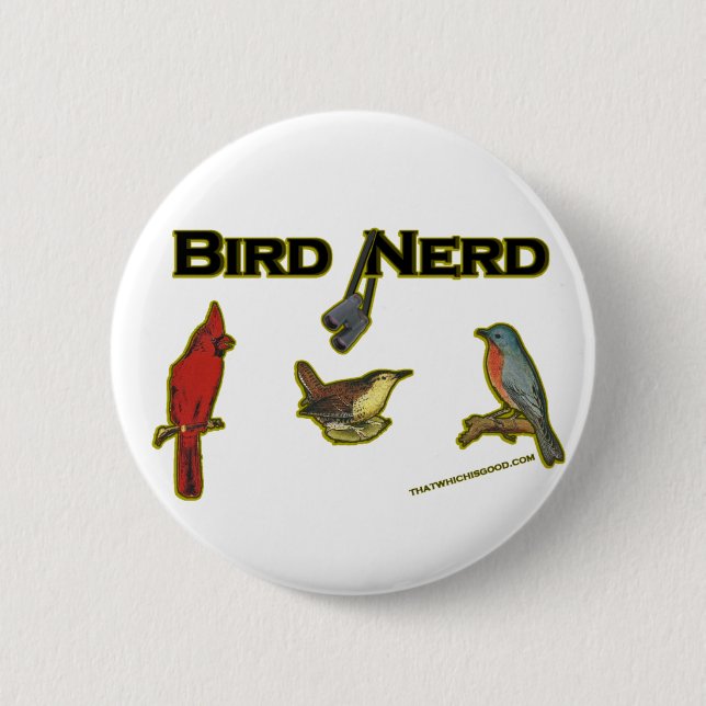 Bird Nerd Button (Front)