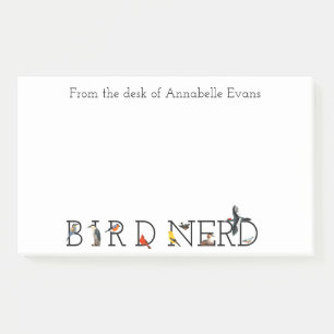 Bird Nerd Classic Collection Personalize Post-it Notes