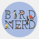 Bird Nerd Classic Round Sticker