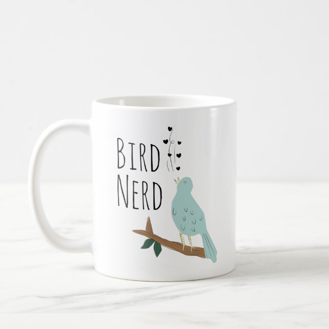 Bird Nerd Coffee Mug (Left)