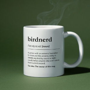 Bird Nerd Definition Funny Birdwatcher Gift Coffee Mug