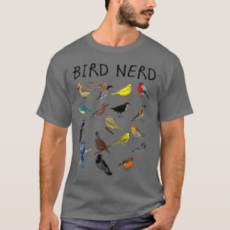 'Bird Nerd Different Kinds of Bird' Cute Bird Gift T-Shirt